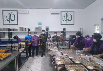 Kasdim 0806/Trenggalek saat Kawal Mutu Program MBG di Dapur SPPG Bamboo For Future