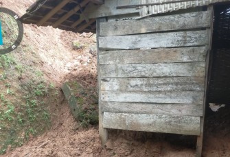 Lokasi Tanah Longsor yang Menimpa Rumah Warga 
