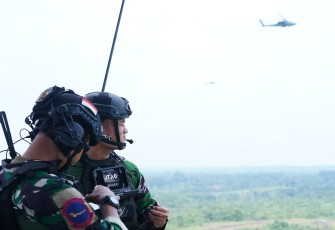 Prajurit TNI Laksanakan Latihan JTAC di Puslatpur TNI AD Baturaja, Sumatera Selatan. Minggu (31/8/2025).