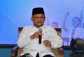 Mendikdasmen, Abdul Mu’ti pada taklimat media TKA, di Jakarta (22/12). 