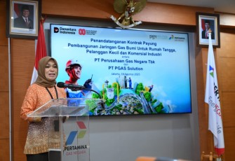 PTH Direktur Infrastruktur dan Teknologi PGN, Rosa Permata Sari di Kantor Pusat PGN, Jakarta (19/08/2025). 