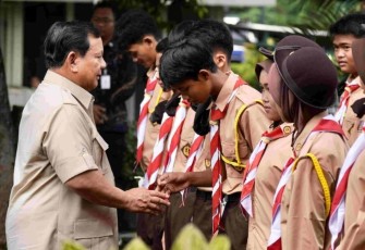 Presiden Prabowo saat Kunjungi Sekolah Rakyat Menengah Atas 10 Jakarta Selatan