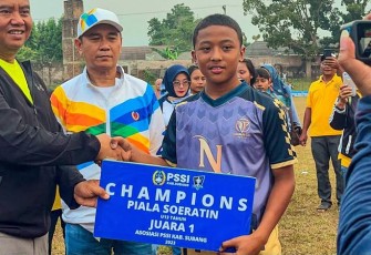 SSB Naraga Ciater Menjuarai Piala Soeratin U13 Tingkat Kabupaten Subang Tahun 2023.