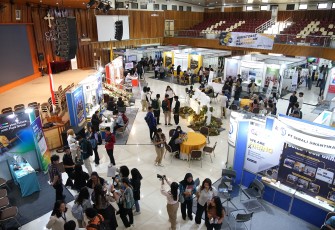 Suasana Job Fair ke-47 UKSW di Balairung Universitas,