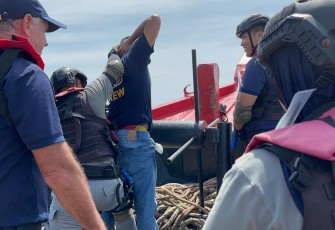 Bakamla RI–UNODC saat Latihan VBSS Tahap VII di Batam, Senin (10/11/2025).
