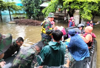 Koopsud II Kirim Tim Evakuasi Banjir di Wilayah Makassar