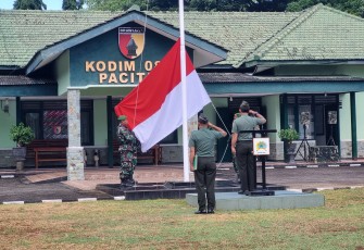 Kodim 0801/Pacitan Gelar Upacara Mingguan