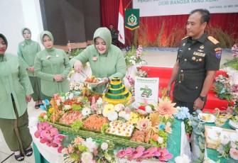 Danrem 121/ABW Hadiri Syukuran HUT Persit ke 79 Tahun 