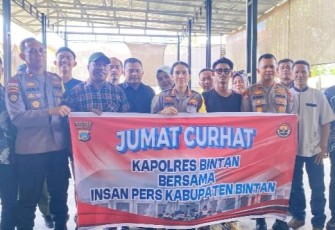 Jumat Curhat Awak Media Bersama Kapolres Bintan 