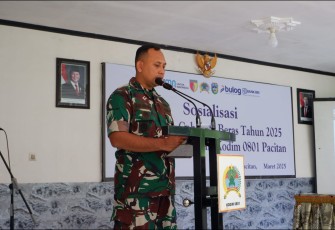 Kodim 0801/Pacitan Gelar Sosialisasi Serapan Gabah dan Beras Tahun 2025