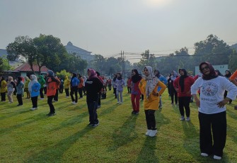 Sarana Persit KCK Cab XVI Ponorogo Jaga Kebugaran dan Soliditas