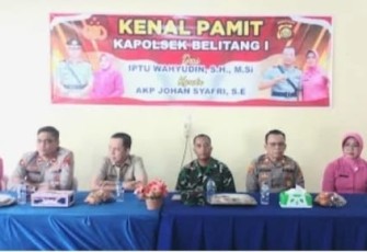 Serah Terima Jabatan Kapolsek Belitang I dan Kapolsek Belitang II