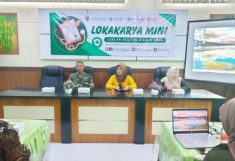 Lokakarya Mini Lintas Sektor, yang digelar di Aula Puskesmas Pogalan, Kabupaten Trenggalek, Sabtu (1/3/2025)