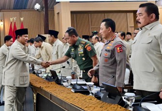 Panglima TNI saat Hadiri Taklimat Awal Tahun 2026 Presiden RI di Hambalang