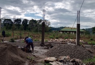 Proyek pembangunan Koperasi Desa Merah Putih (KDMP) di Desa Sambi, Kecamatan Reok Barat, Kabupaten Manggarai, Nusa Tenggara Timur (NTT).