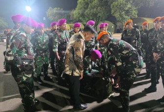 TNI saat Kerahkan Satgas Khusus Percepat Penanganan Karhutla di Riau