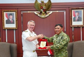 Asops Panglima TNI saat Terima Courtesy Call Kepala Operasi Gabungan Australia