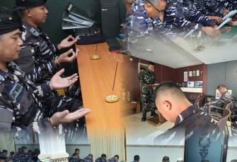 Doa bersama prajurit Kolinlamil 