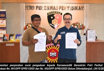 Soegiharto Santoso melaporkan ke Bareskrim Polri 