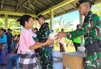 Aksi sosial Yonarmed 12 Kostrad di Piebulak