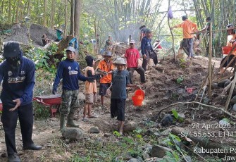 Lokasi pembangunan jembatan perintis garuda