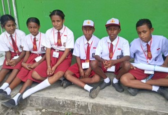 Siswa Kabupaten Kepulauan Yapen mengikuti TKA 