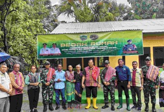 Rumah layak huni Yonarmed 12 Kostrad di perbatasan