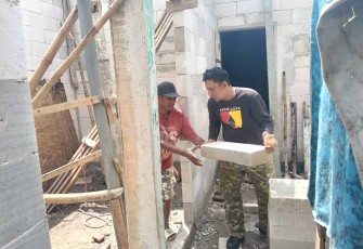 Pengerjaan RTLH bu Sayati Dusun Klagin