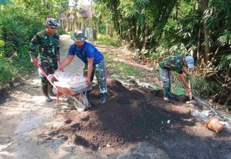 Pengerjaan TPT Kodim Probolinggo