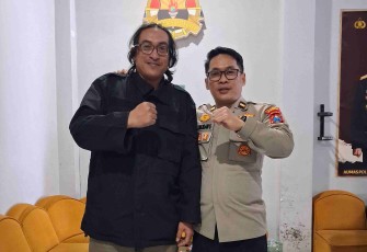 Kasi Humas Polresta Malang Kota, Ipda Lukman bersama awak media Klikwarta.com, Selasa (7/7/2026)