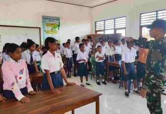 Wawasan kebangsaan Yonarmed 12 Kostrad di perbatasan
