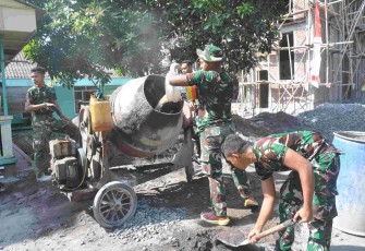 Pengolahan adonan rabat beton