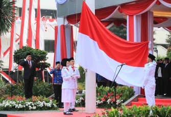 Upacara HUT ke-81 RI di Jakarta