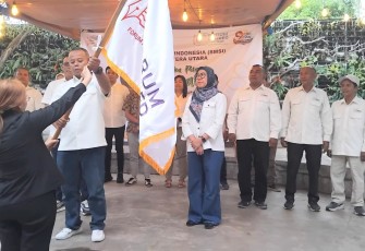 Pelantikan Forum Pemred SMSI Sumut