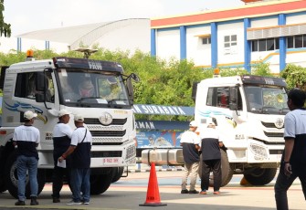 Bimtek safety riding pengemudi angkutan barang