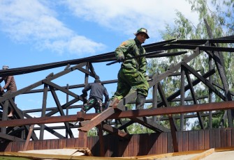 Marinir TNI AL Bangkitkan Harapan Pasca Kebakaran Pesantren Islam di Papua Tengah 