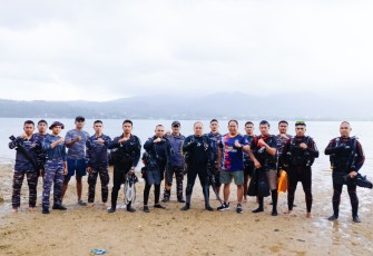 Komandan Kodaeral IX Survei Spot Lomba Selam OBA di Teluk Dalam Ambon