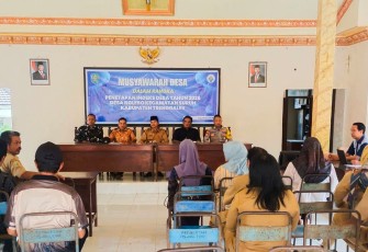 Babinsa Nglebo Dukung Musdes Pendataan Indeks Desa