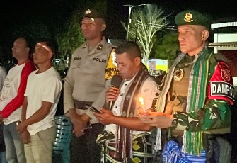 Yonarmed 12 Kostrad Hadir dalam Doa Bersama dan 1.000 Lilin