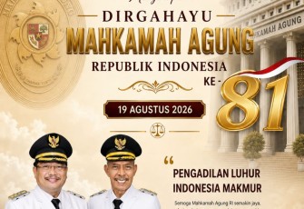 Pemkab Aceh Singkil Sampaikan Ucapan Selamat HUT Ke-81 Mahkamah Agung RI