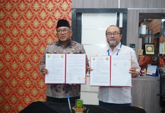 Walikota Lis terima aset BMN Berupa Hibah Pekerjaan dari Kementerian PU