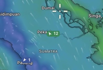 Titik hot spot karhutla wilayah Riau