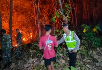 Polres Magetan Tingkatkan Mitigasi Karhutla di Musim Kemarau, Larang Warga Membakar Lahan