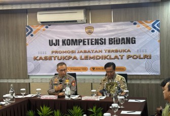 Polri Buka Seleksi Terbuka Kasetukpa Lemdiklat, 13 Perwira Ikuti Uji Kompetensi