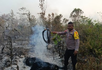 Penanganan Karhutla Hari Ke-enam, Brimob Kembali Turun di Biak 