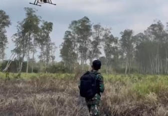 Cegah Karhutla Sejak Dini, TNI Intensifkan Patroli Udara di Taman Nasional Way Kambas