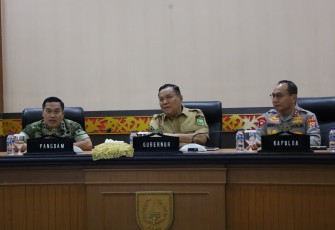 Kodam XIX/Tuanku Tambusai Bersama Pemprov dan Dunia Usaha Perkuat Pencegahan Karhutla