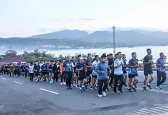 Prajurit Kodaeral IX Cek Rute Lari 6,5 Km Jelang Pelaksanaan Fun Run HUT ke-81 TNI