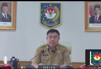 Sekretaris Jenderal (Sekjen) Kementerian Dalam Negeri (Kemendagri) Tomsi Tohir 