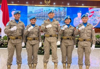 Personel Polda Jatim dalam kontingen Misi Perdamaian PBB di Afrika Tengah